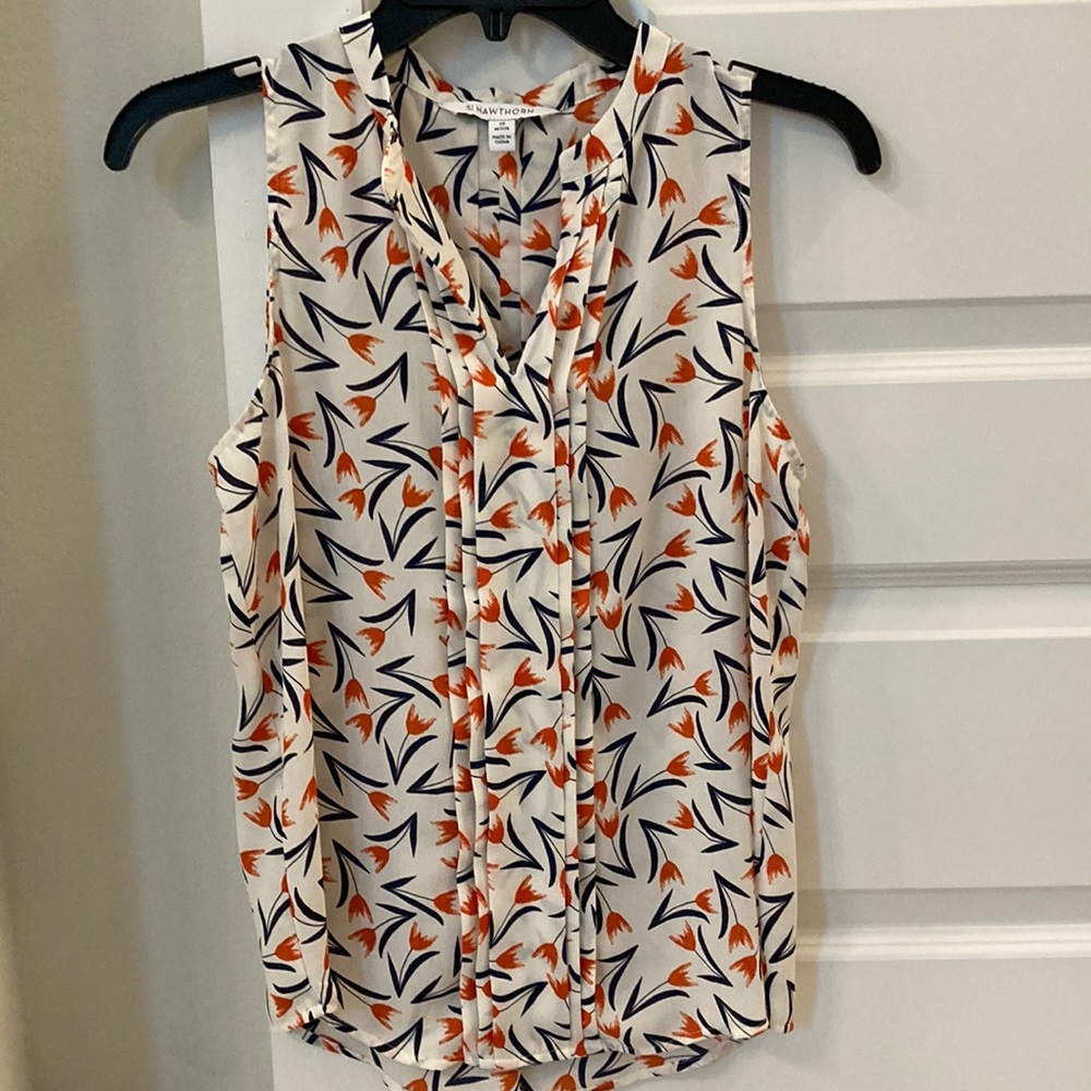 41 Hawthorn Floral Sleeveless Blouse